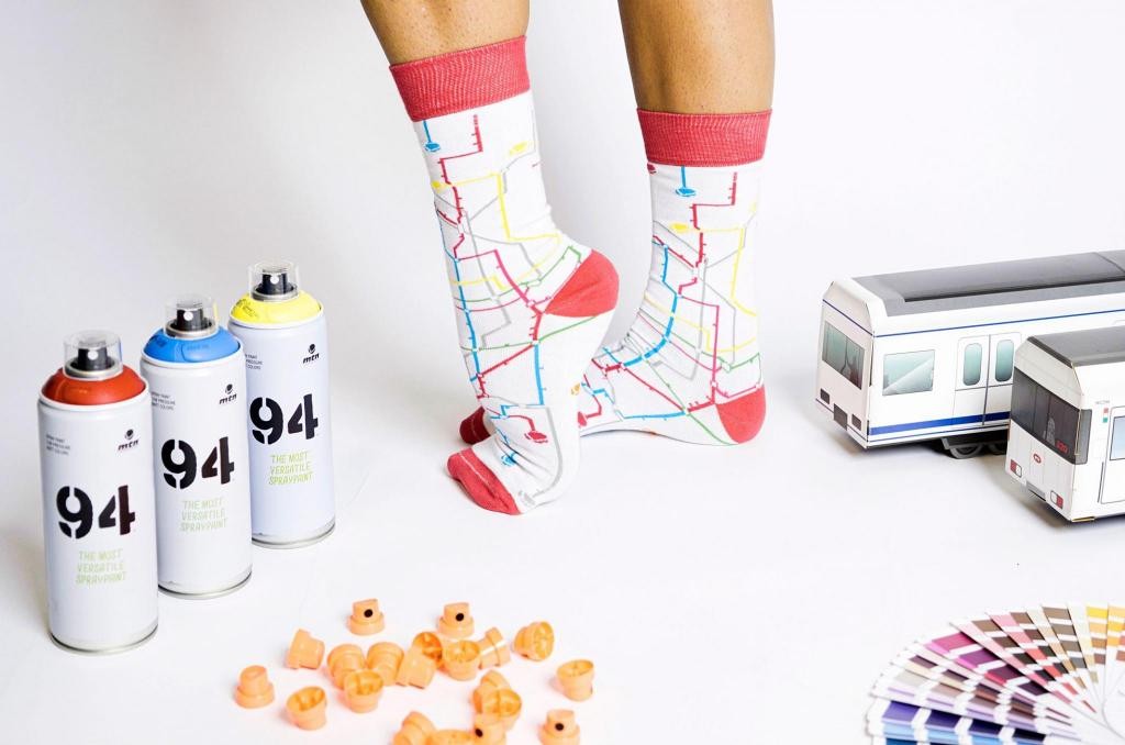 MTN Socks White Metro