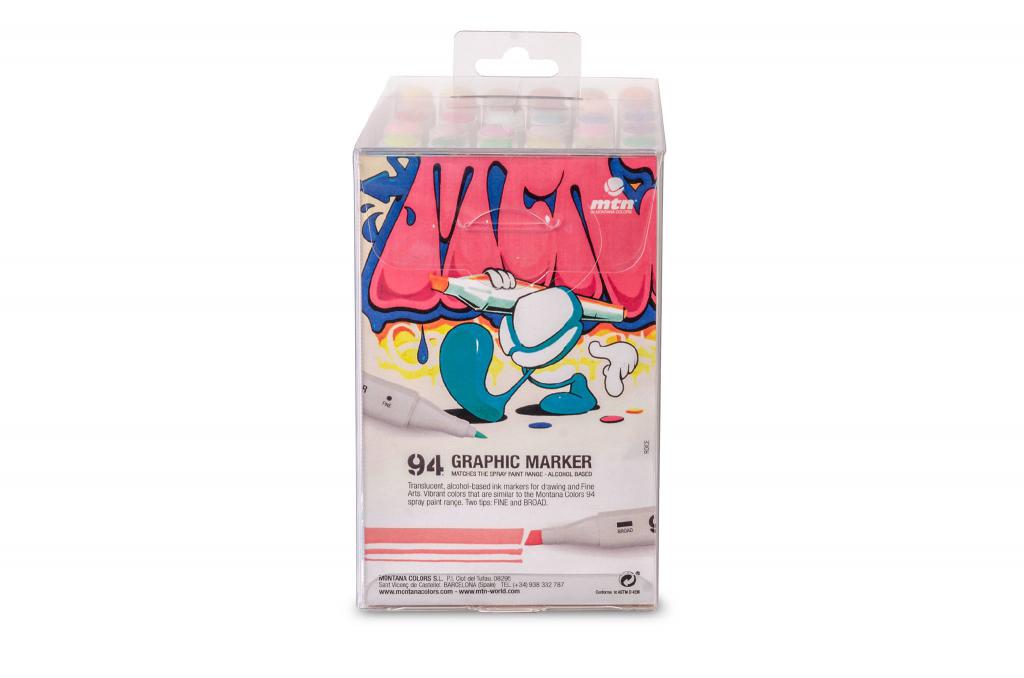 94 Graphic Marker Solid Colors Pack 36