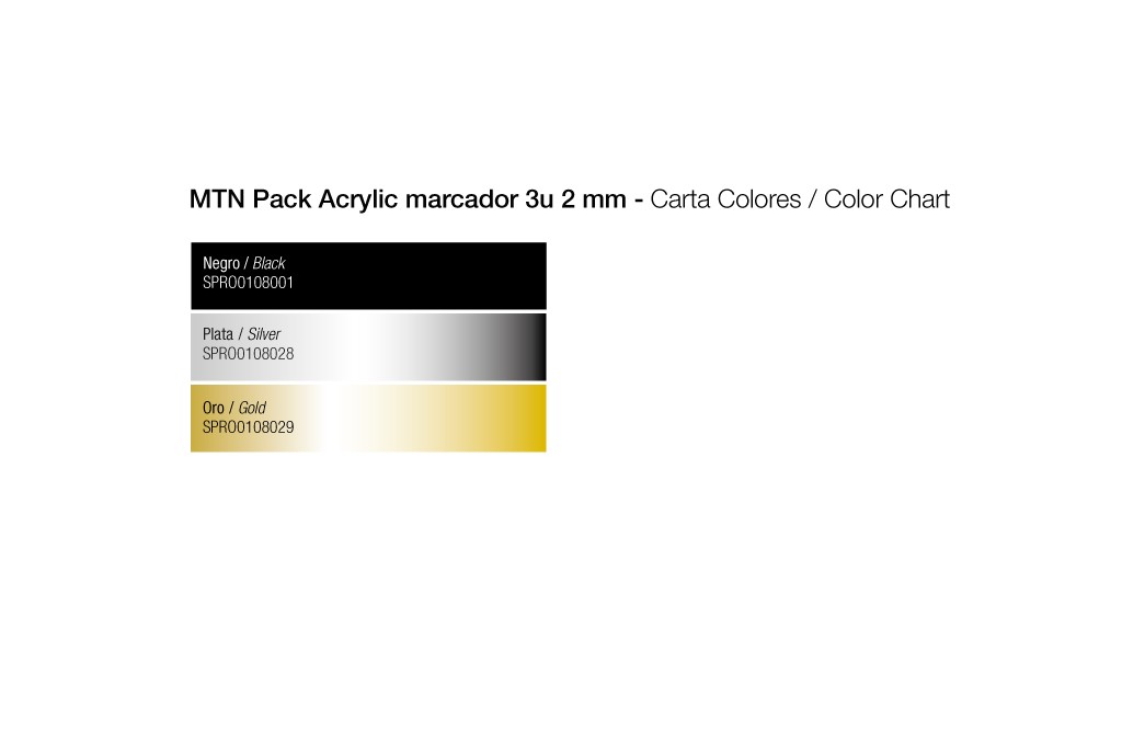 Acrylic Marcador 2mm Pack