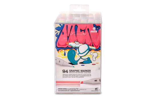 94 Graphic Marker Solid Colors Pack 36