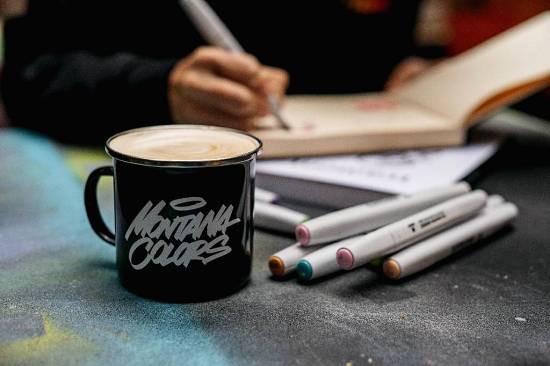 MTN Metal Enamel Mug Lettering